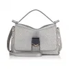 Jimmychoo/吉米周 铂金金属粒面皮革手袋 j000065374001