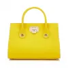 Jimmychoo/吉米周 流行黄色软粒面皮革手提袋 j000066164001