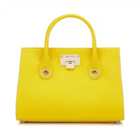 Jimmychoo/吉米周 流行黄色软粒面皮革手提袋 j000066164001