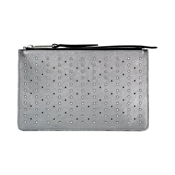 Jimmychoo/吉米周 黑色Nappa饰钉附件袋 j000066356001