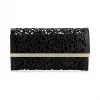 Jimmychoo/吉米周 黑色激光打孔皮革配件手拿包 j000068003001