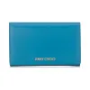 Jimmychoo/吉米周 机器人蓝色Spazzolato皮革欧式钱包 j000069686001