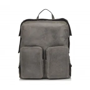 Jimmychoo/吉米周 Land灰色Vintage Coated绒面革背包 j000070577001