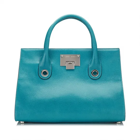 Jimmychoo/吉米周 芭蕾舞粉红色柔软粒面皮革手提袋 j000070617001