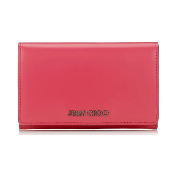 Jimmychoo/吉米周 大丽花磨砂皮革欧式钱包 j000073402001