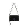 Jimmychoo/吉米周 黑色Spazzolato皮革单肩包 J000078013001