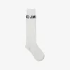 Jimmychoo/吉米周 Ski 滑雪胶囊系列JC SOCKS针织袜-Logo 饰拿铁色羊毛针织袜 JCSOCKS23S0690C9842