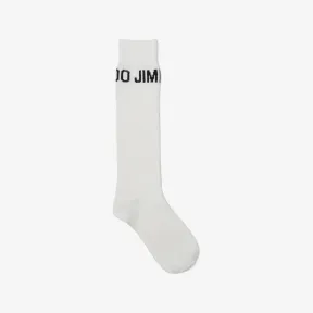 Jimmychoo/吉米周 Ski 滑雪胶囊系列JC SOCKS针织袜-Logo 饰拿铁色羊毛针织袜 JCSOCKS23S0690C9842