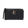 Jimmychoo/吉米周 JC 品牌 logo 款黑色牛皮手机壳  JOLLYCLF010003