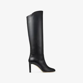Jimmychoo/吉米周 KARTER 85及膝靴-黑色小牛皮及膝靴 KARTER85CLF010003