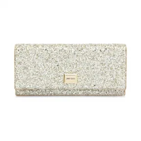 Jimmychoo/吉米周 银色粗粒闪粉面料迷你包  LILIACGF120011