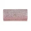Jimmychoo/吉米周 冰白金色火烈鸟色渐变闪粉迷你包  LILIAVOG0C6362