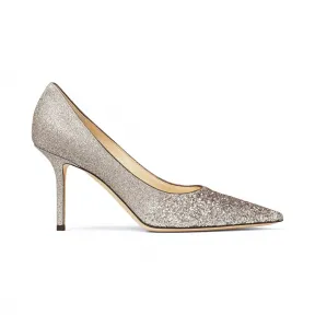 Jimmychoo/吉米周 浅紫色渐变闪粉面料高跟鞋  LOVE85VLD051413