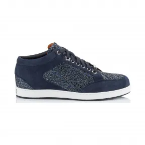 Jimmychoo/吉米周 海军蓝亮片面料低帮运动鞋 MIAMICKG040014