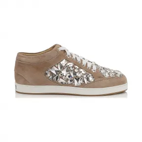 Jimmychoo/吉米周 裸色绒面革低帮运动鞋 MIAMIDCC0C2513