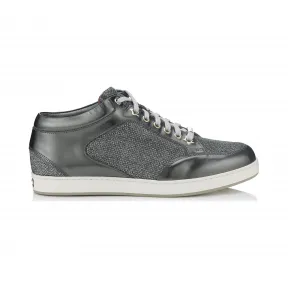 Jimmychoo/吉米周 无烟煤闪光和皮革运动鞋 MIAMILGM100017