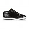 Jimmychoo/吉米周 黑色绒面革和专利运动鞋 MIAMISPT010003