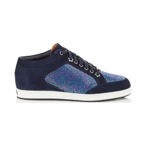 Jimmychoo/吉米周 水晶麂皮低帮运动鞋 MIAMISRM030003