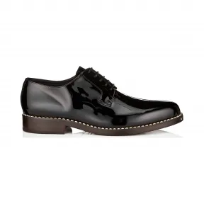 Jimmychoo/吉米周 黑色漆皮系带鞋 MILESPAT010003