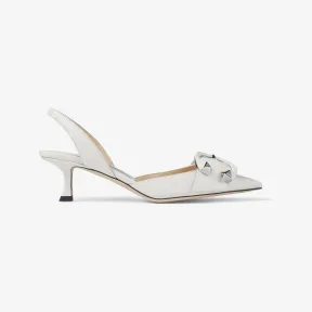 Jimmychoo/吉米周 MONI 50高跟鞋-C 型扣饰拿铁色露跟高跟鞋 MONI50NMQ080933