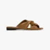 Jimmychoo/吉米周 NARISAFLAT-黄棕色柔软平底鞋 NARISAFLATRES020005