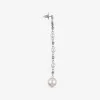 Jimmychoo/吉米周 PEARL DROP EARRING耳坠-水晶饰银色金属珍珠耳坠 PEARLDROPEARRINGXYY0C9458