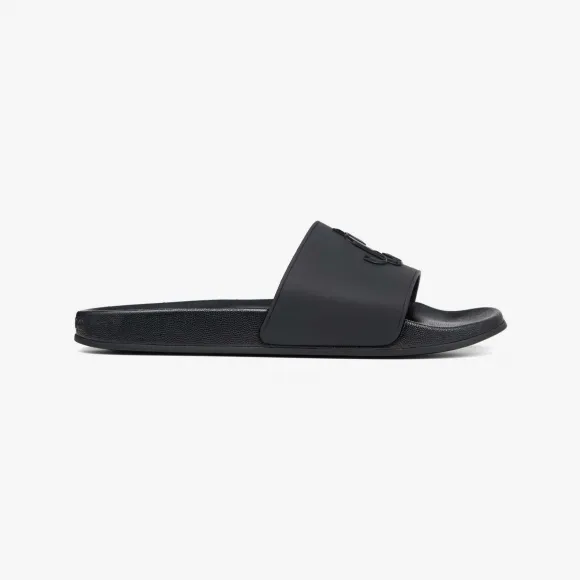 Jimmychoo/吉米周 PORTM-JC交织字母装饰黑色橡胶凉拖鞋 PORTMJCB013727
