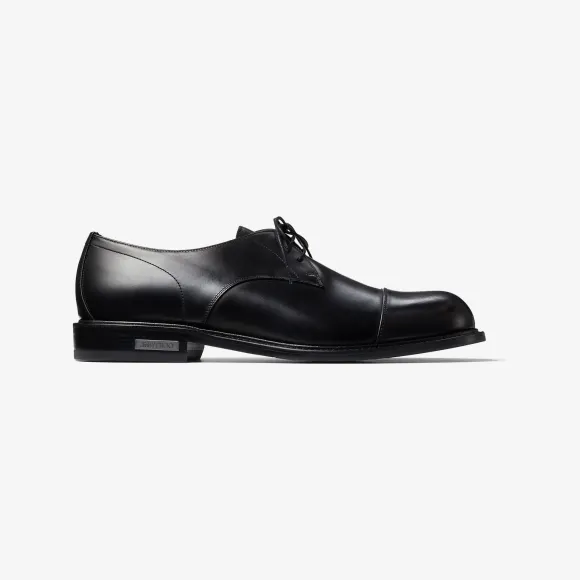 Jimmychoo/吉米周 RAY DERBY SHOE德比鞋-黑色小牛皮德比鞋 RAYDERBYSHOESLQ010003