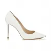 Jimmychoo/吉米周 光学白色小童皮革尖头浅口鞋 ROMY100KID080583