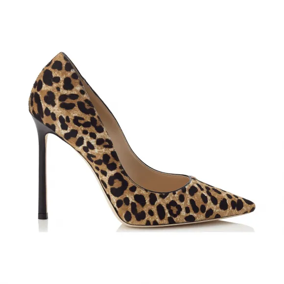 Jimmychoo/吉米周 豹纹小马尖头浅口鞋 ROMY110LOP120004