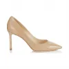 Jimmychoo/吉米周 裸色漆皮尖头高跟鞋  ROMY85PAT120008