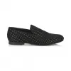 Jimmychoo/吉米周 黑星穿孔多孔绒面革拖鞋 SLOANEDSY010003