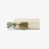 Jimmychoo/吉米周 珍珠饰金铜色猫眼太阳镜  TESOS59EDDB034925