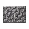 Jimmychoo/吉米周 品牌 logo 字母黑色/银色闪粉皮卡夹  UMIKARJC000087