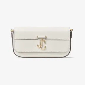 Jimmychoo/吉米周 AVENUE MINI SHOULDER | JC 徽章饰拿铁色皮革迷你单肩包 VARENNEMINISHLDRDAH081095