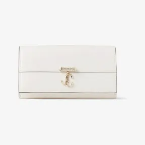 Jimmychoo/吉米周 VARENNE WALLET/CHAIN | 配珍珠肩带拿铁色皮革钱包 VARENNEWALLETCHAINRAM081095