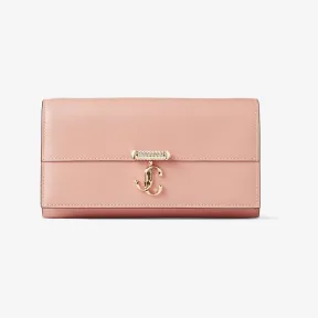 Jimmychoo/吉米周 VARENNE WALLET/CHAIN | 配珍珠肩带芭蕾粉色皮革钱包 VARENNEWALLETCHAINRAM112449