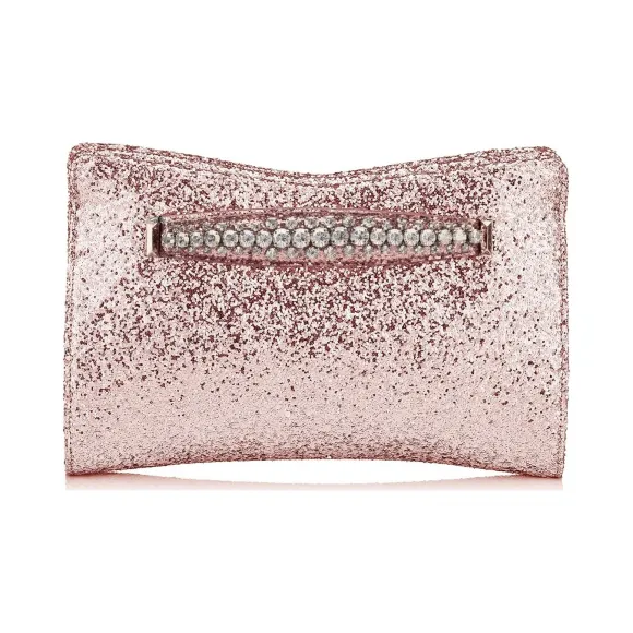 Jimmychoo/吉米周 棉花糖粉太空闪粉面料手拿包  VENUSCIG112204