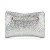 Jimmychoo/吉米周 银色太空闪粉面料手拿包  VENUSCIGAA0009