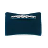 Jimmychoo/吉米周 混色珍珠腕带深青色丝绒手拿包 l Mix Bracelet VENUSVTO040090