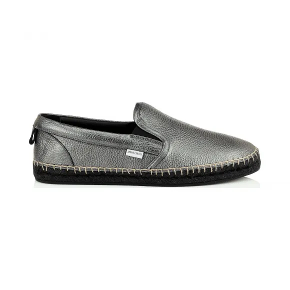 Jimmychoo/吉米周 炮铜色金属纹理皮革便鞋 VLADMAZRR0006