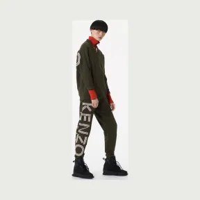 凯卓/Kenzo 女士 黑色卡其色 裤子 徽标运动裤 F752PA722952.51.L