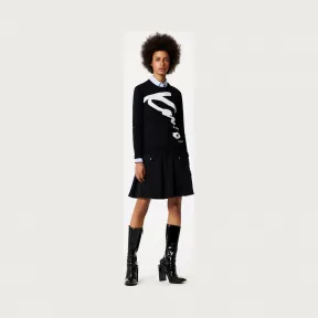 凯卓/Kenzo 女士 黑色 毛衣 签名毛衣 F762TO553810.99.L
