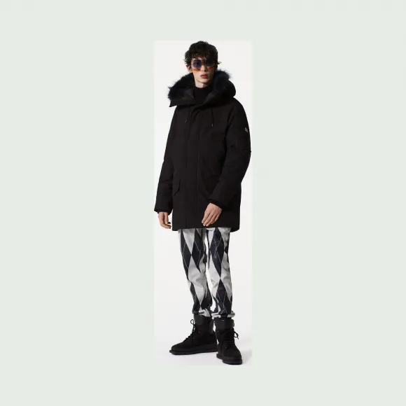 凯卓/Kenzo 男士 黑色 大衣 长款皮大衣 F765OU2611NK.99.L