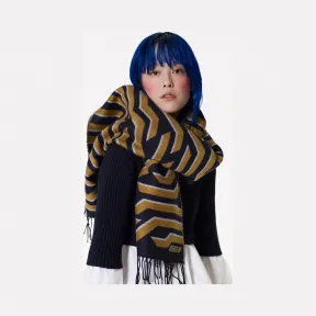 凯卓/Kenzo 深蓝色 手套 Geo老虎围巾 F768EU710JEF.77.TU