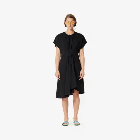 凯卓/Kenzo 黑色 礼服 不对称连衣裙，垂坠效果 F952RO1095AM.99.36