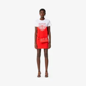 凯卓/Kenzo 红色 礼服 拼色老虎T恤连衣裙 F952RO7174W5.21.L