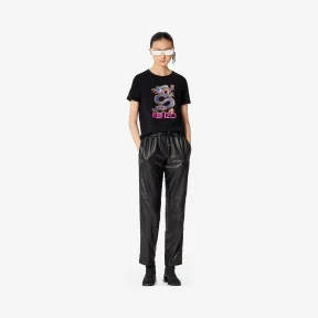 凯卓/Kenzo 黑色 慢跑裤 皮革慢跑者 F962PA9087AB.99.34