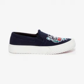 凯卓/Kenzo 女士 海军蓝 球鞋 K-Skate Tiger懒汉鞋 F962SN200F70.76.35