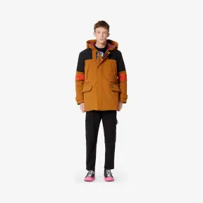 凯卓/Kenzo 深米色 羽绒服 长款拼色派克外套 F965OU2181NK.13.L